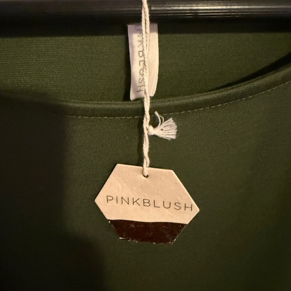 Pinkblush Olive Green Maternity Dress - Picture 2 of 2